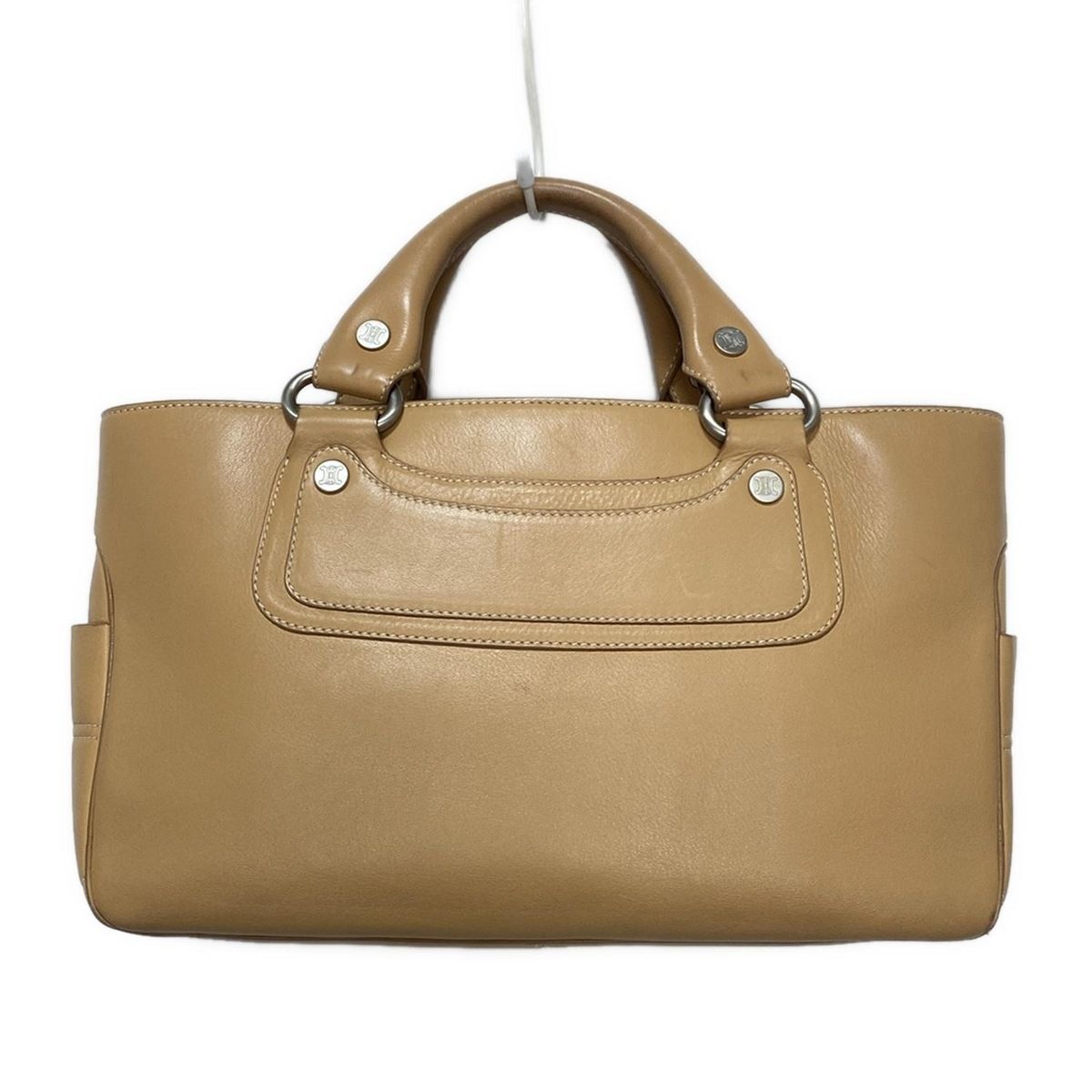 【定番】CELINE セリーヌ ブギーバッグ ハンドバッグ ライトベージュ CELINE(セリーヌ) ハンドバッグ ブギーバッグ ベージュ レザー
