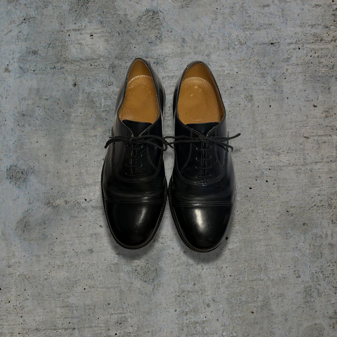 実物 イギリス軍 サービスシューズ オフィサーシューズ ドレスシューズ ブラック｜2000年代モデル