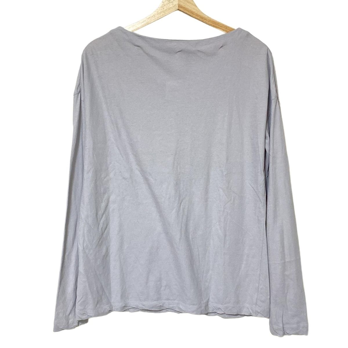 「ATON」 長袖カットソー ONE SIZE ピンク レディース ATON｜エイトンのTシャツ/カットソー（ピンク/桃色系）通販