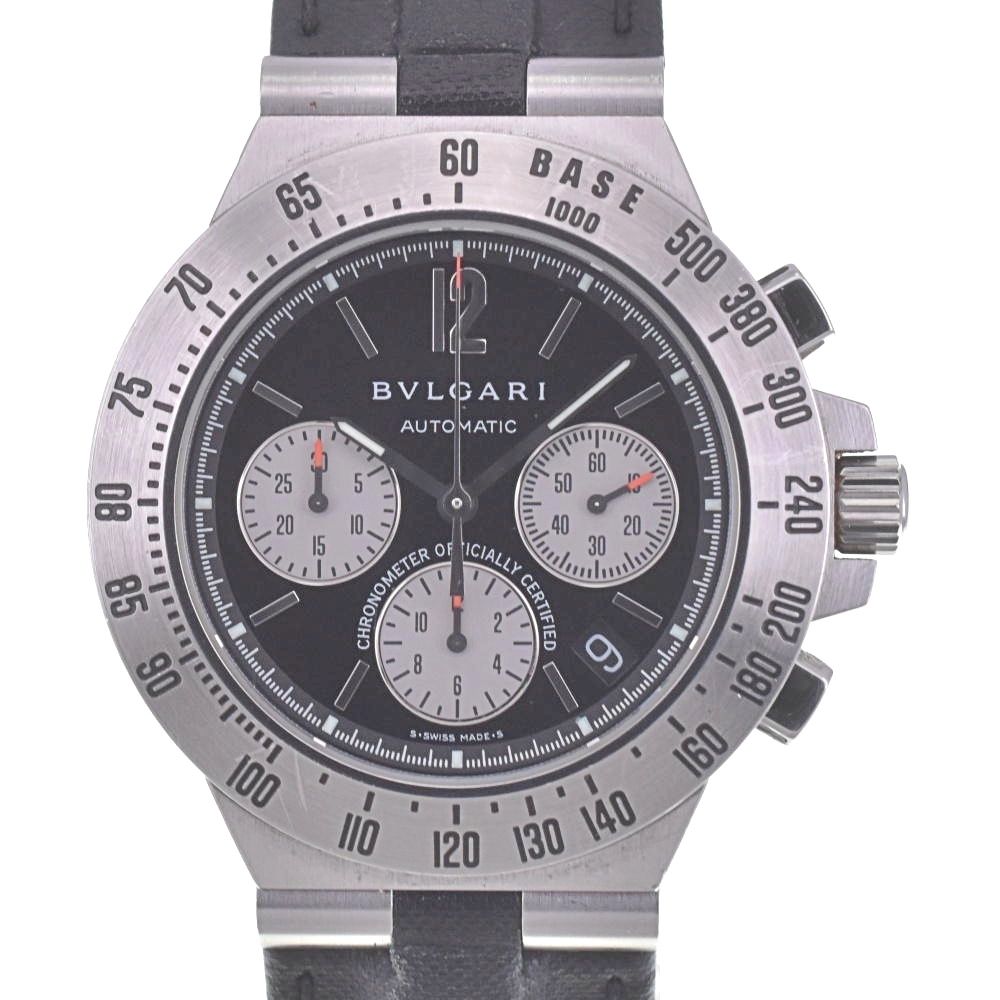 ブルガリ BVLGARI CH40STA ディアゴノ クロノグラフ デイト 自動巻き メンズ き Q 141692