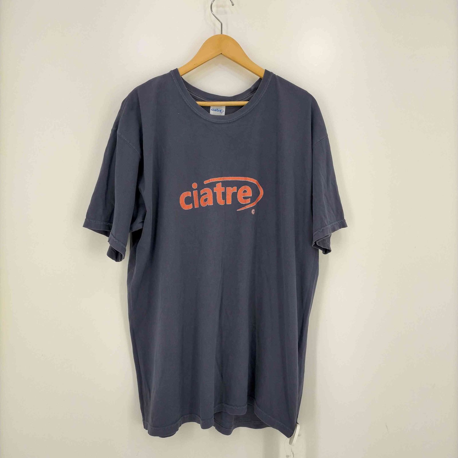 シアター ciatre ロゴ クラックプリント クルーネックTシャツ メンズ