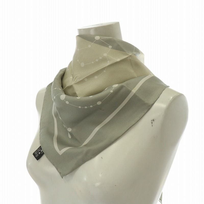 シャネル CHANEL 大判 スカーフ シルク ココマーク カメリア 星座 総柄