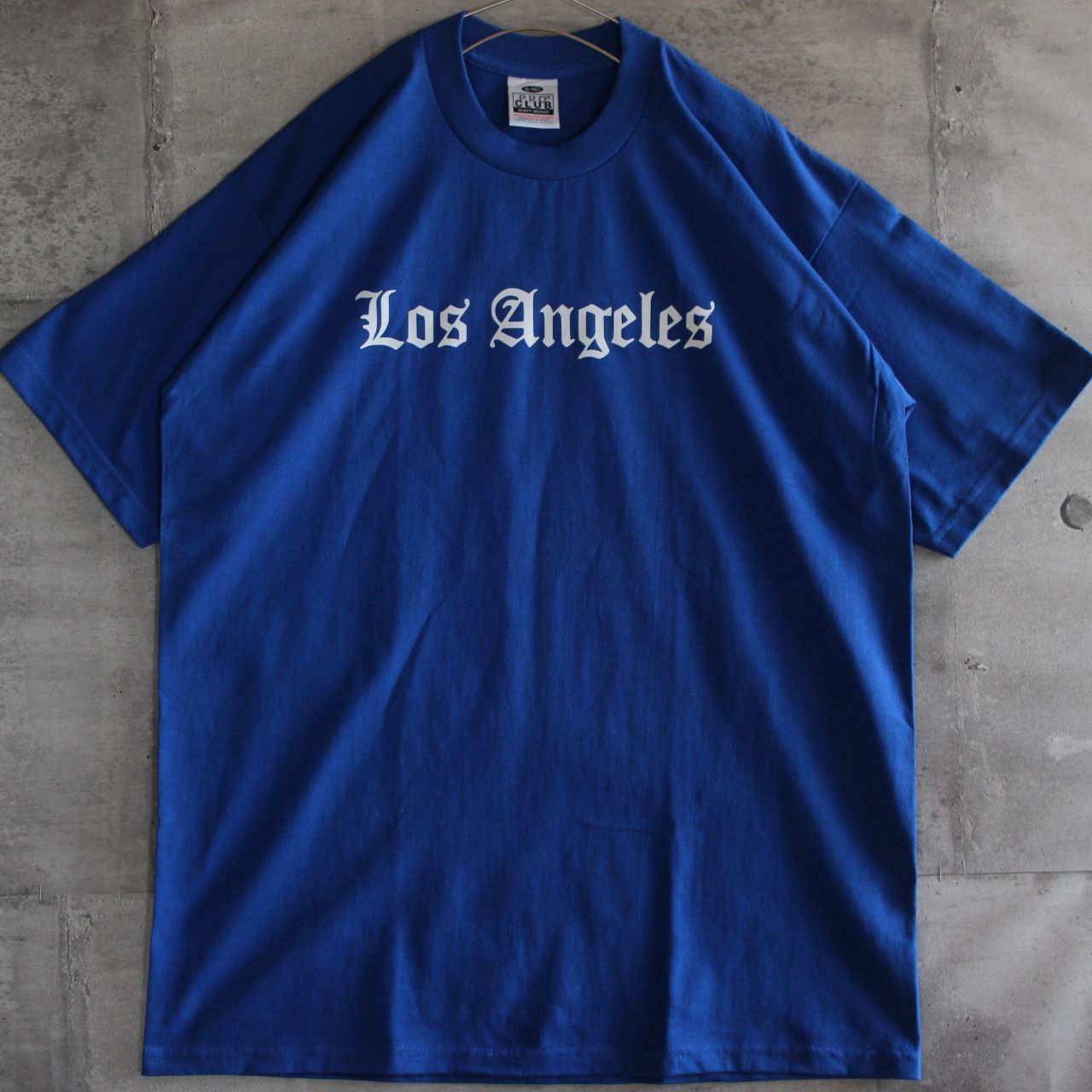 【LA直輸入】PRO CLUB "Los Angeles" BLUE 6.5oz HEAVYWEIGHT TEE XL～3XLT プロクラブ