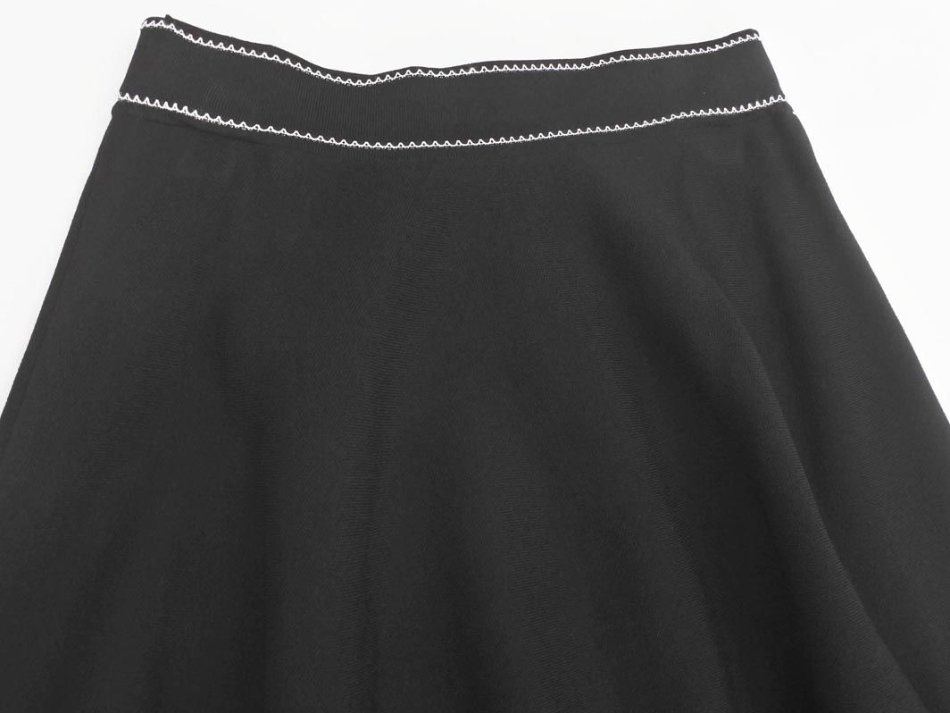 新品　to be chic ニットフレアスカート TO BE CHIC トゥービーシック ニット フレア スカート size40/黒