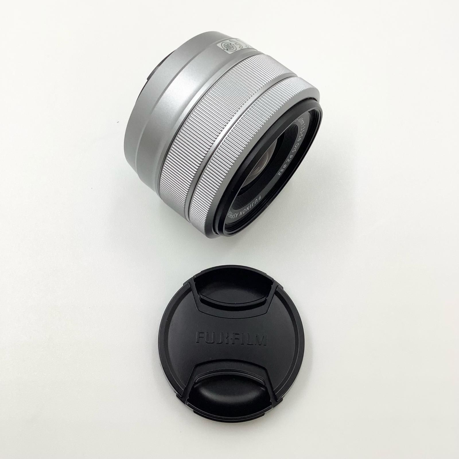 【全額返金保証】【最速発送】FUJIFILM XC 15-45mm F3.5-5.6 OIS PZ シルバー 動作確認済