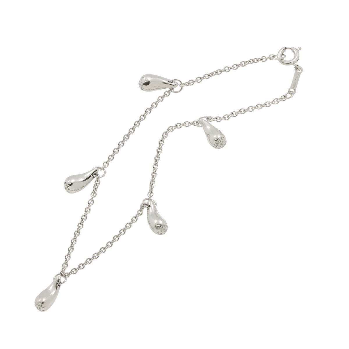 ティファニー TIFFANY&CO. ティアドロップ 5P ブレスレット 17cm SV シルバー 925 Bracelet 90248057