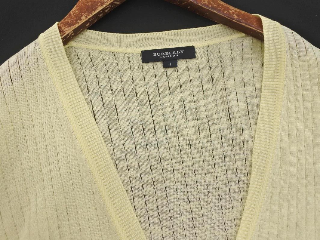 【希少】burberrysバーバリー/カーディガン/レディース【未使用】 BURBERRY バーバリー LONDON リネン混 ロング カーディガン