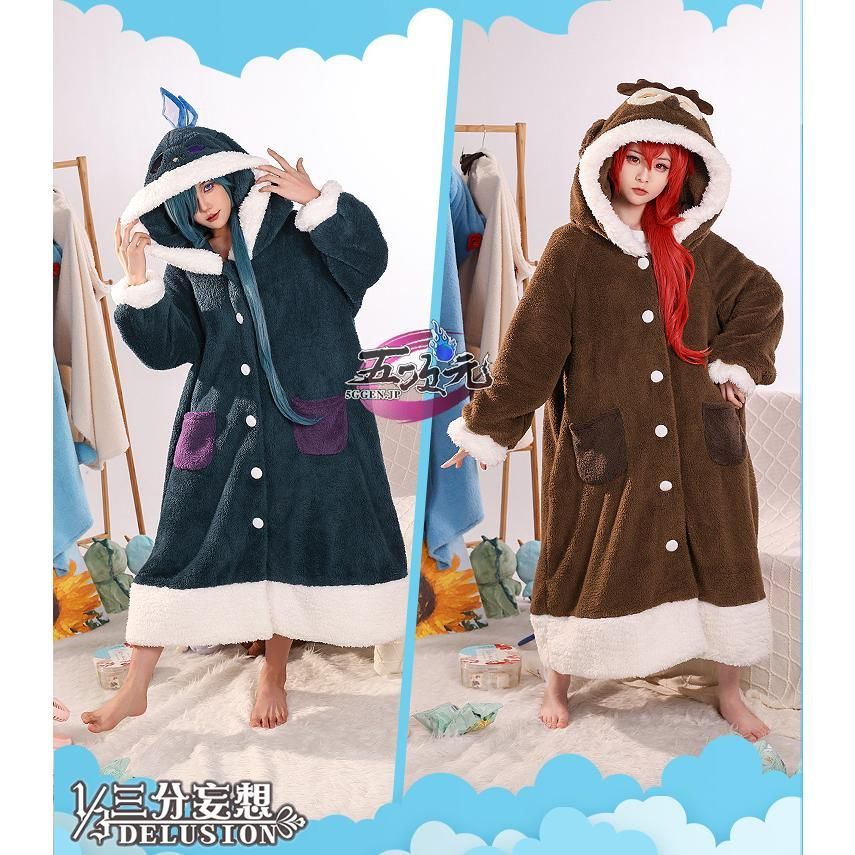 三分妄想 原神 コスプレ パジャマ 寝巻き ディルック ガイア 衣装