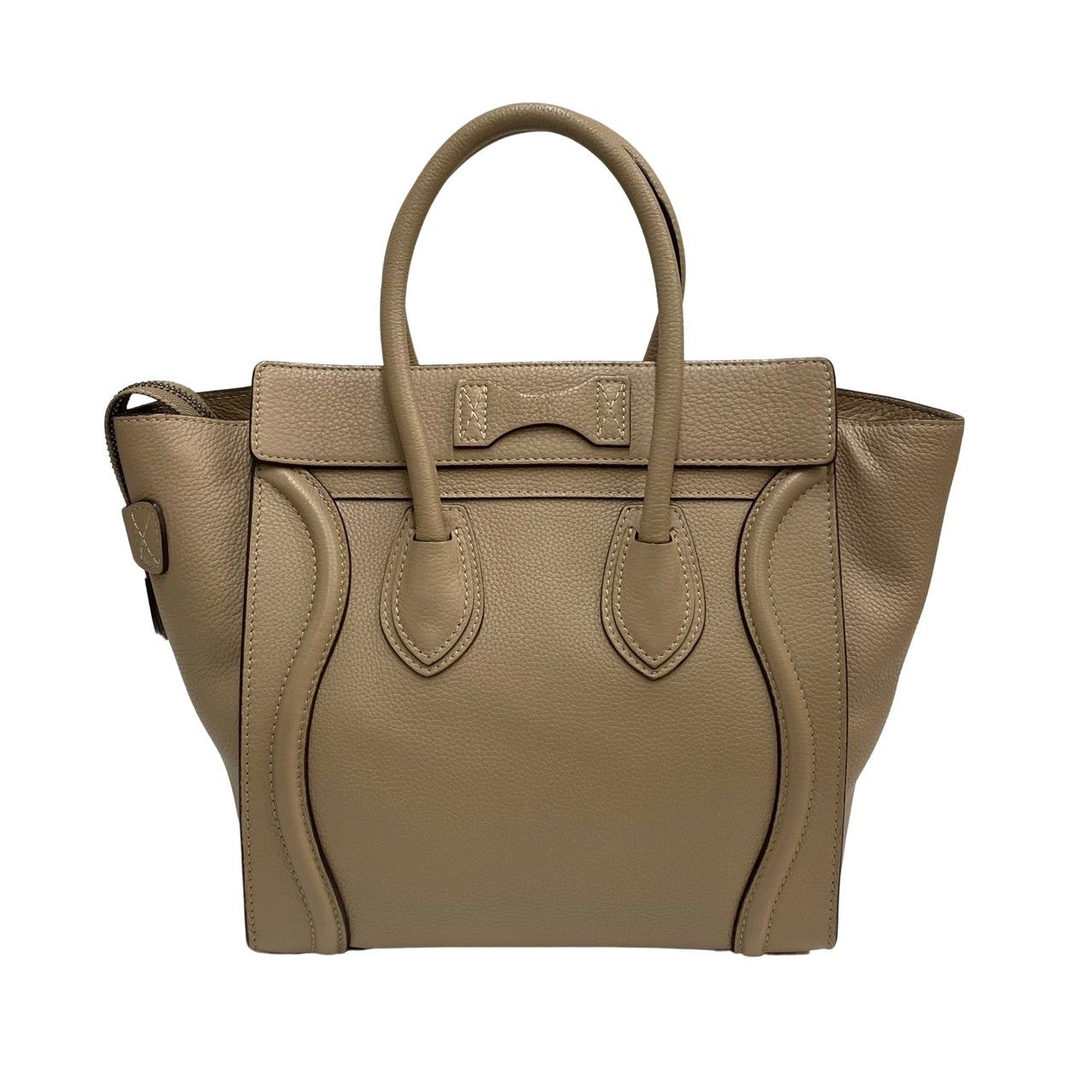 極 美品 保存袋付き CELINE セリーヌ ラゲージ マイクロ ショッパー