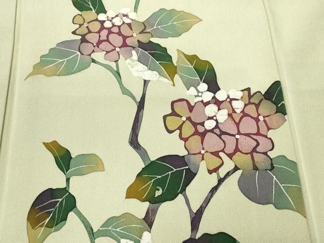 平和屋着物□上質な小紋 作家物 花丸文 金彩 正絹 逸品 未使用