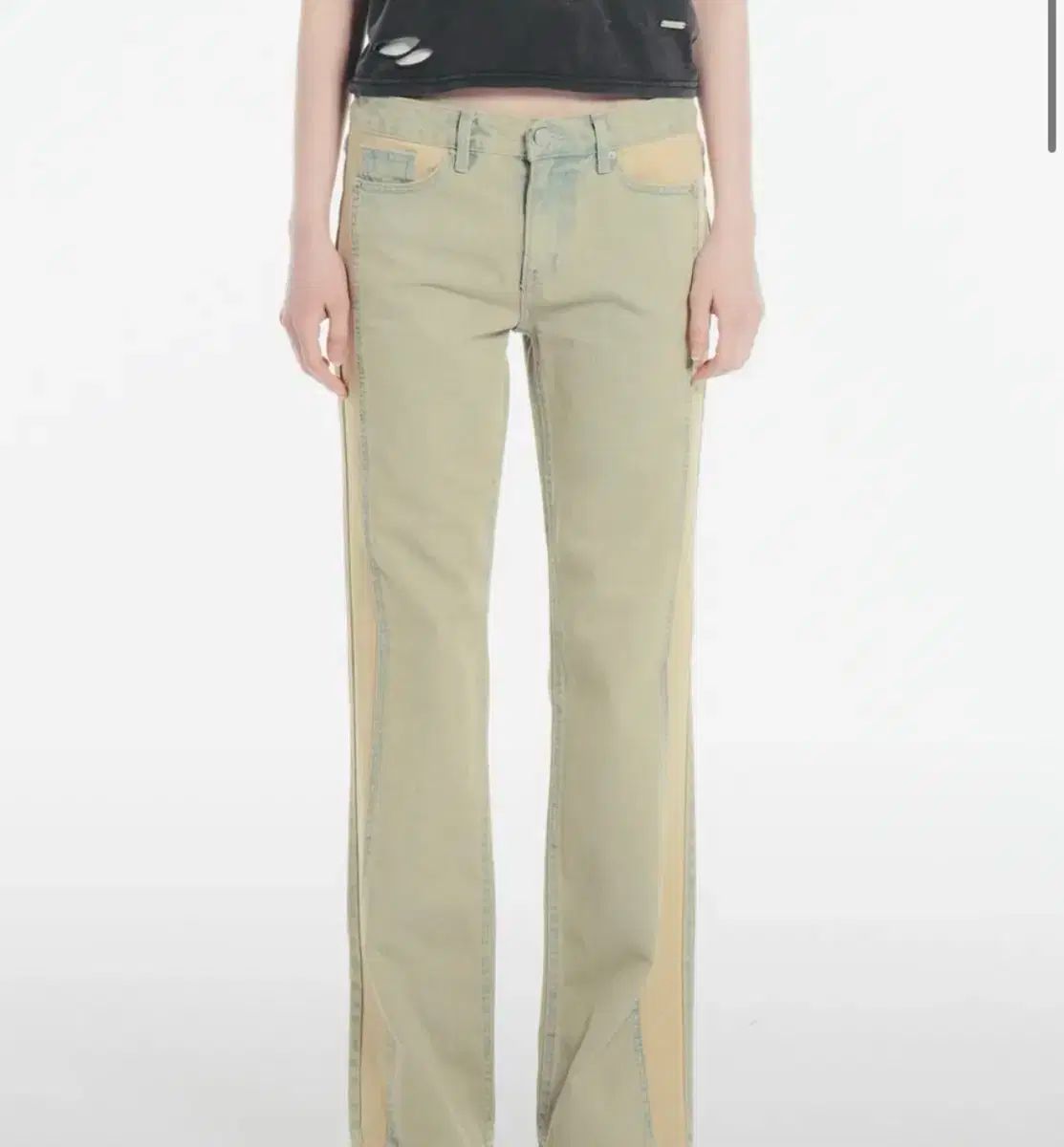 CERRIC セリック CONTRAST BOOT CUT PANTS