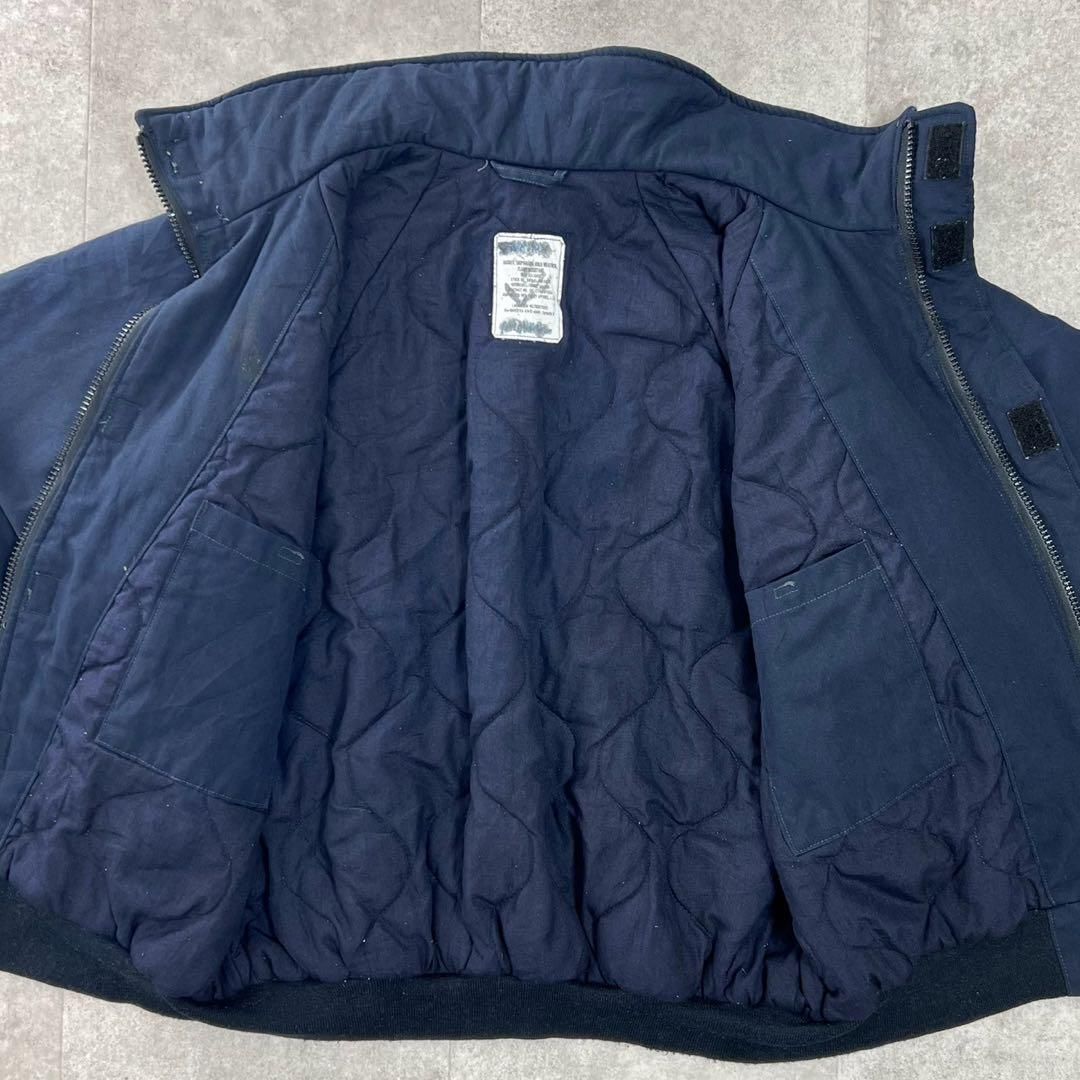 US NAVY アメリカ海軍 実物 シップボートジャケット ネイビー XXL