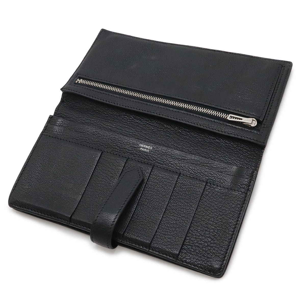 エルメス 長財布 ベアン 黒 シェーブル HERMES エルメス ベアンスフレ