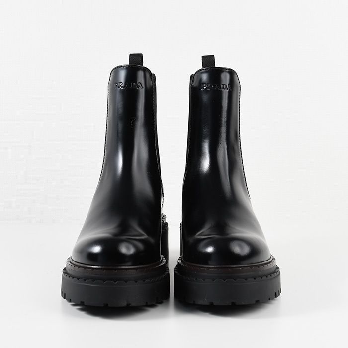 PRADA プラダ ブーツ シューズ レザー チェルシーブーツ 1T744N ULR