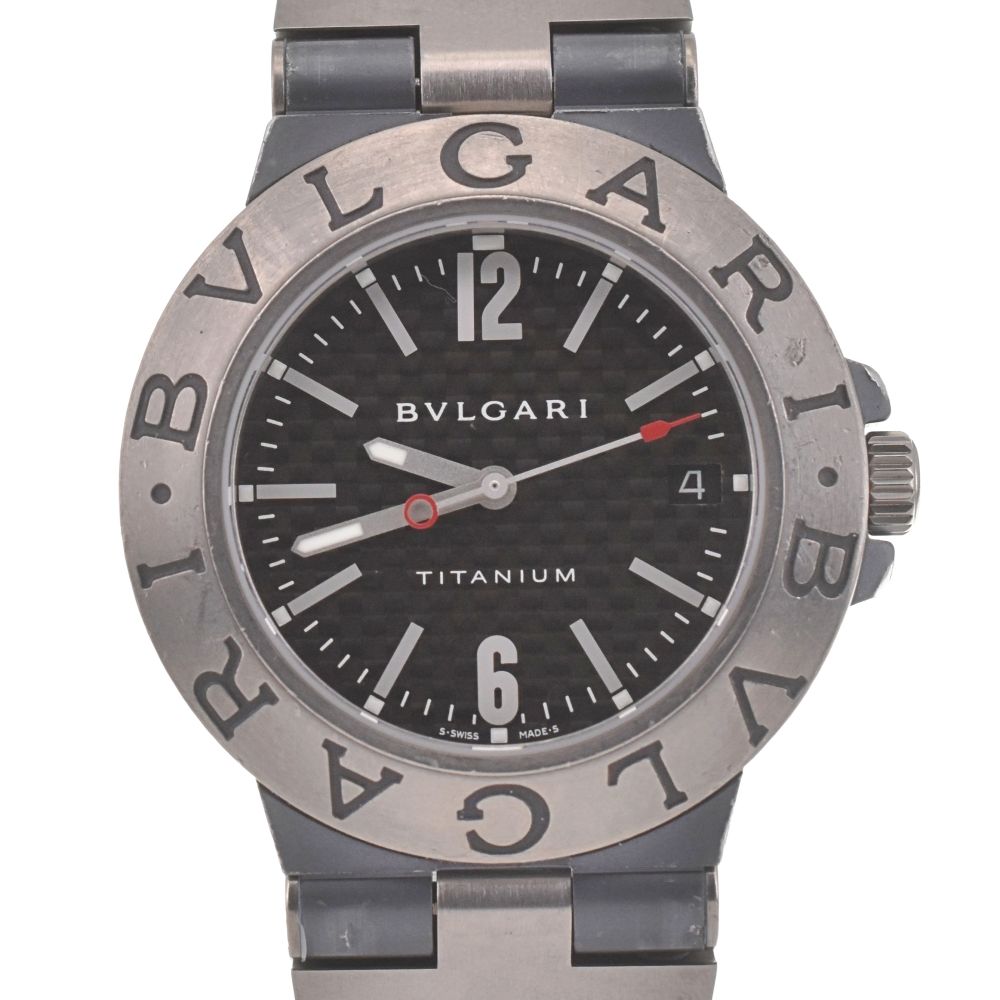 ブルガリ BVLGARI TI38TA ディアゴノ デイト チタン|ラバー 自動巻き メンズ I 139569