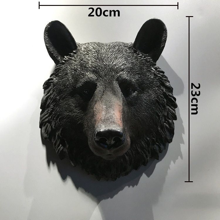 アニマルヘッド　壁掛け　熊 ウッド アニマル ヘッド Bear 熊 クマ 動物 ウォールオブジェ 壁