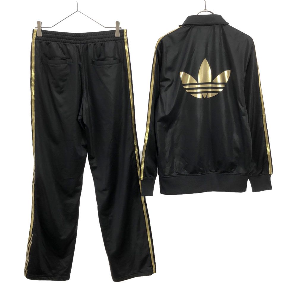 アディダス セットアップ ゴールドライン＆ロゴ刺繍M