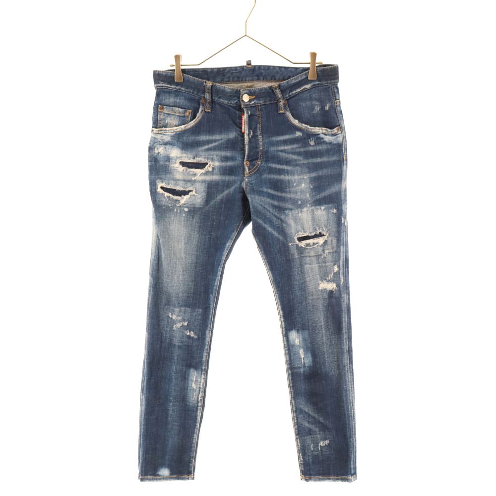 DSQUARED2 (ディースクエアード) 21AWDistressed skater skinny jeans