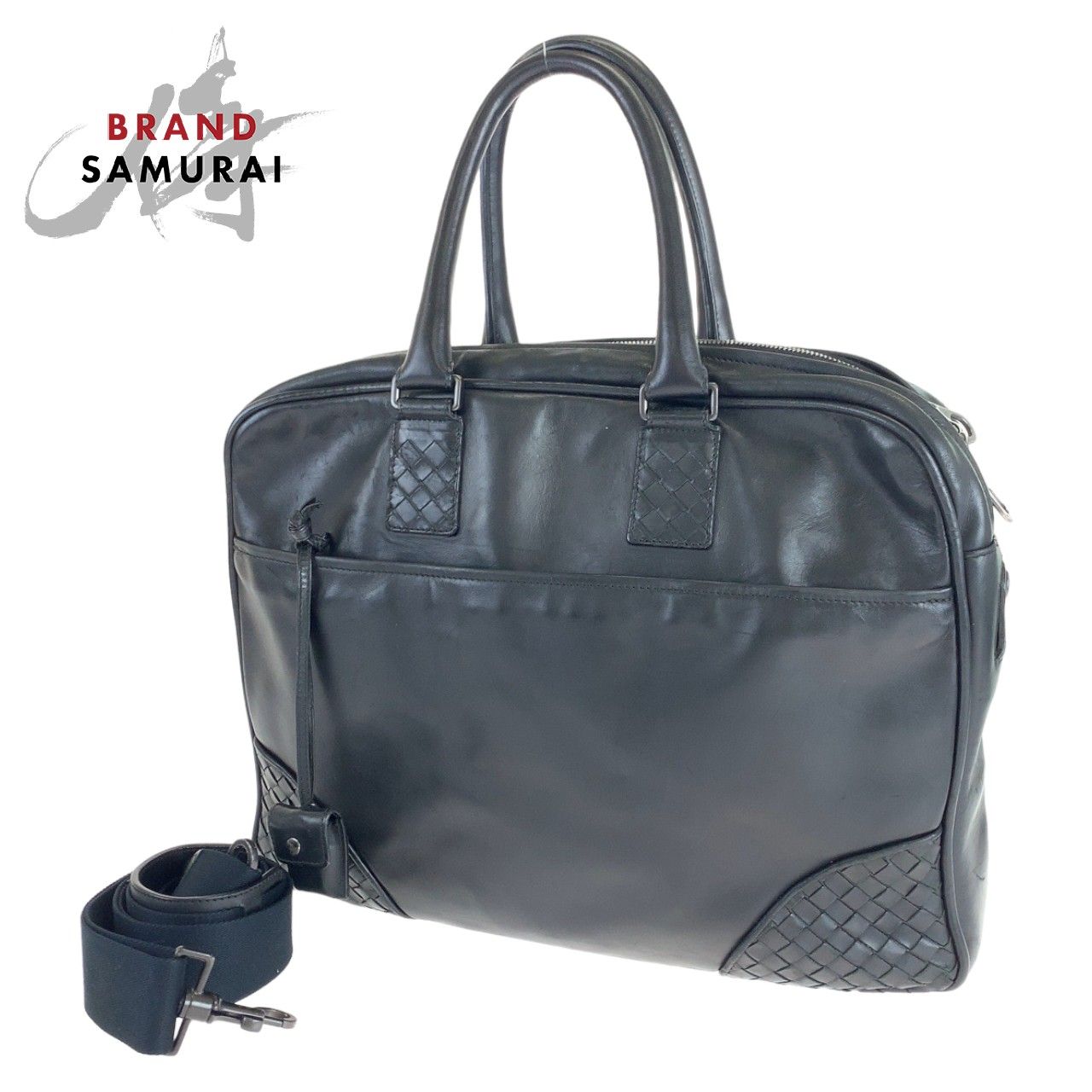 BOTTEGAVENETA ボッテガヴェネタ イントレチャート ブラック 黒 レザー  