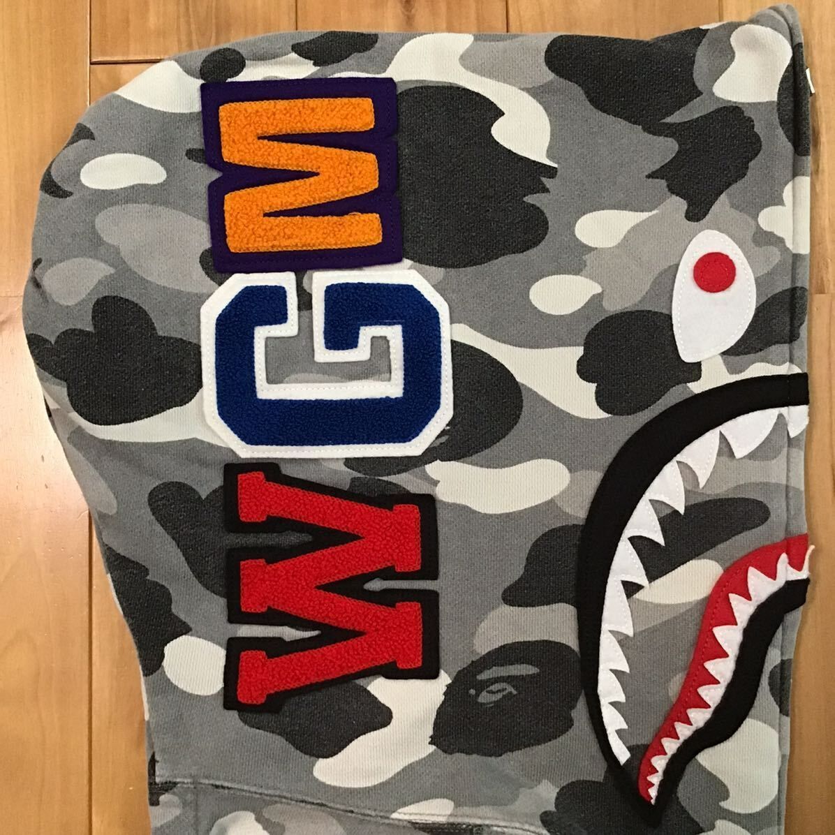 ☆NFS限定☆ BAPE camo シャーク パーカー Mサイズ shark full zip
