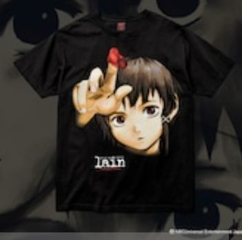 serial experiments lain × GEEKS RULE 12 SILKSCREEN PRINTING T SHIRT vol.02