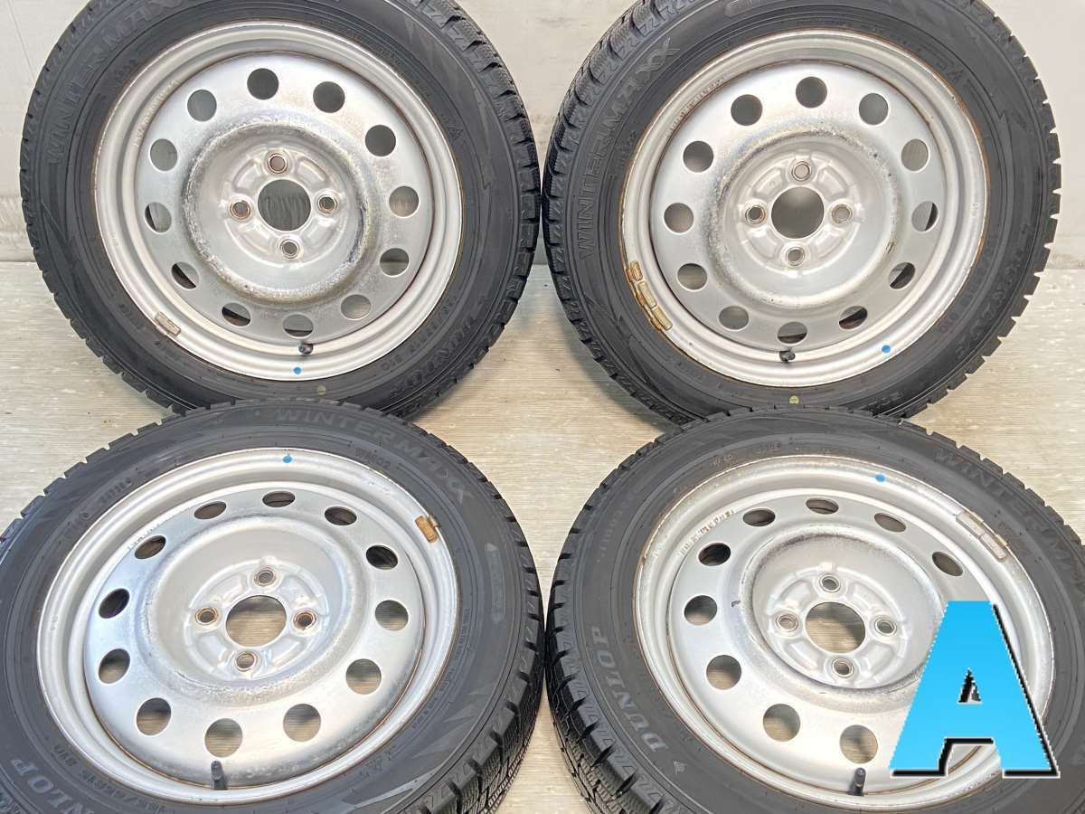 165/65R15  nダンロップ ウィンターマックス WM02 n　 TOPY S55 n15x5.0  100-4穴 n中古タイヤ スタッドレスタイヤ ホイールセット 4本セットn w15240620036
