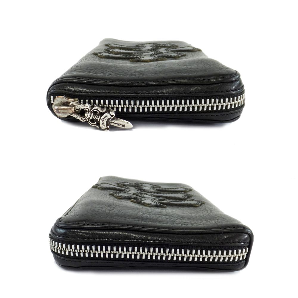 REC Fジップ 3セメタリークロスパッチ ウォレット 天白】クロムハーツ