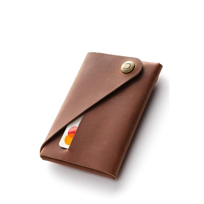 Crazy Horse Craft 北欧リトアニア製 ミニマリスト 財布 ミニ財布 メンズ 小さい財布 クラシックブラウン 0