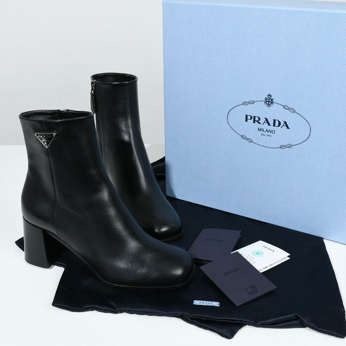 PRADA ブーティー 楽天市場】PRADA プラダ ブーティー 靴 レザー 1T232N 070