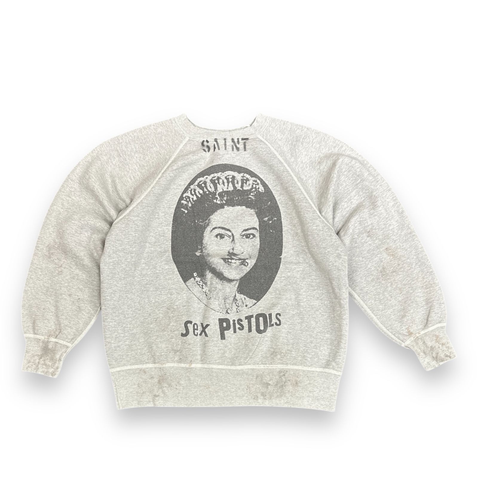 定価74800円 新品 SAINT MICHAEL 24AW SP_CREW SWT/QUEEN/GRAY 