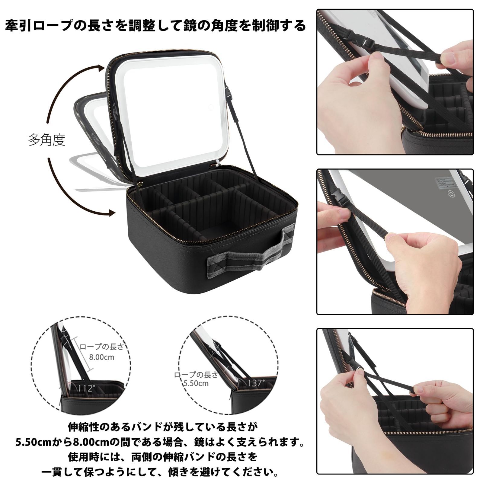 フィアシブ メイクボックス＆メイクブラシケース セット
