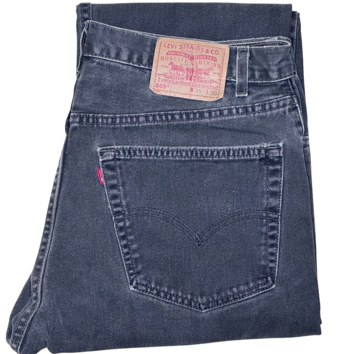 00s Levi’s 505 サルファブラック ｜ W38 L30 実寸W92cm L74cm