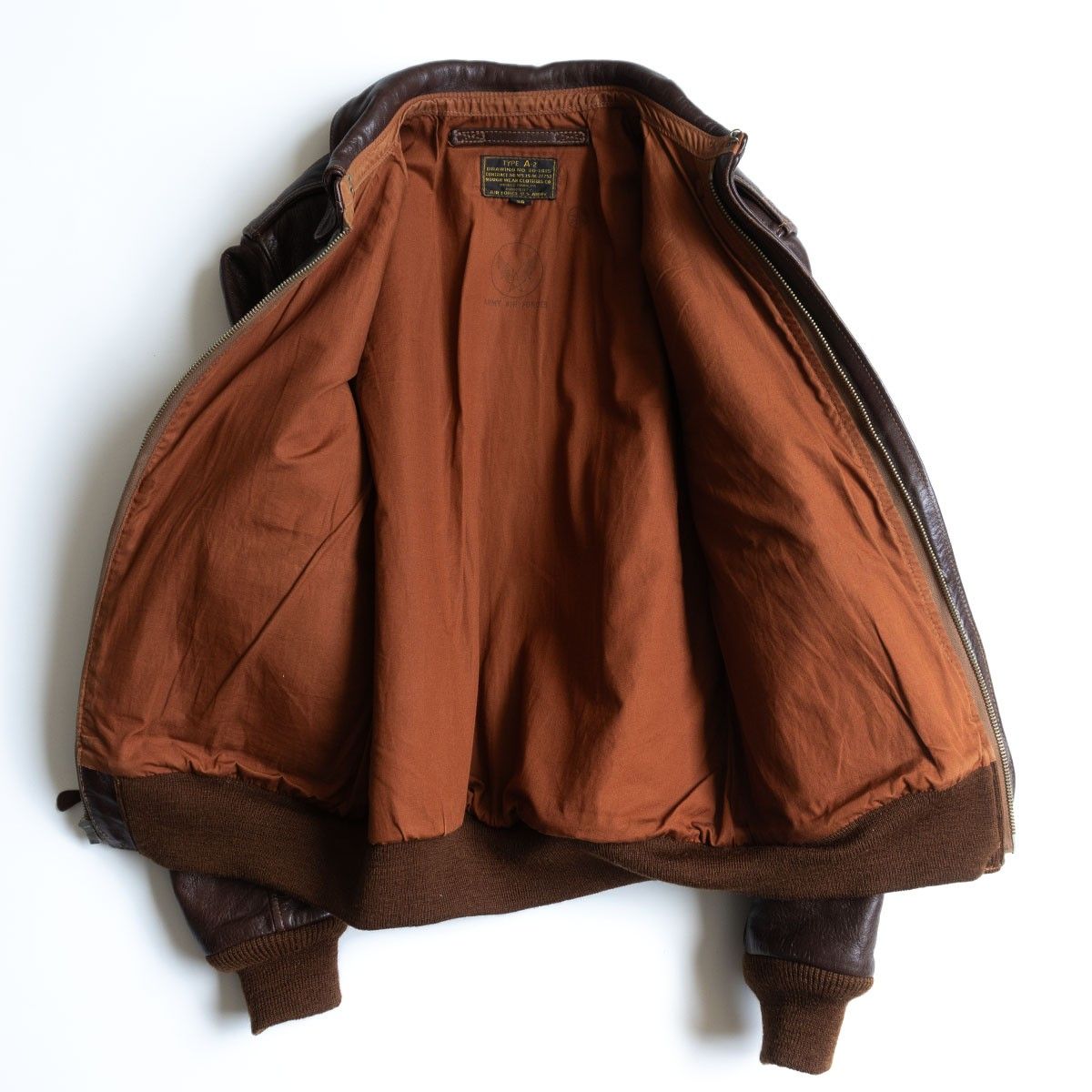 (希少) THE FEW A2 美品/ROUGH WEAR実名復刻】THE FEW 【A-2 ホースハイド フライト