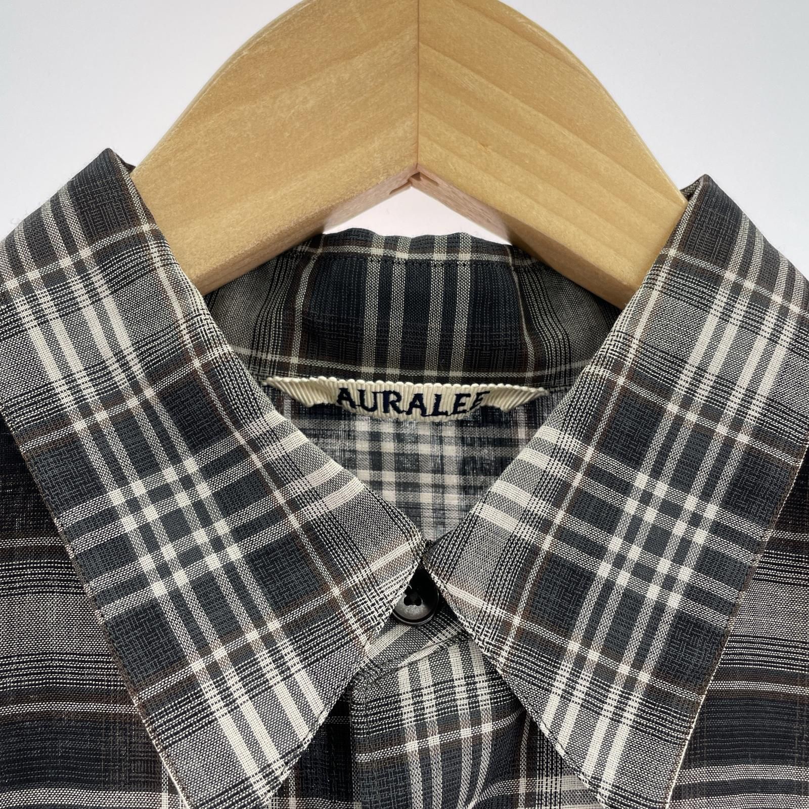 AURALEE Wool Recycled Polyester Shirts WOOL RECYCLED POLYESTER