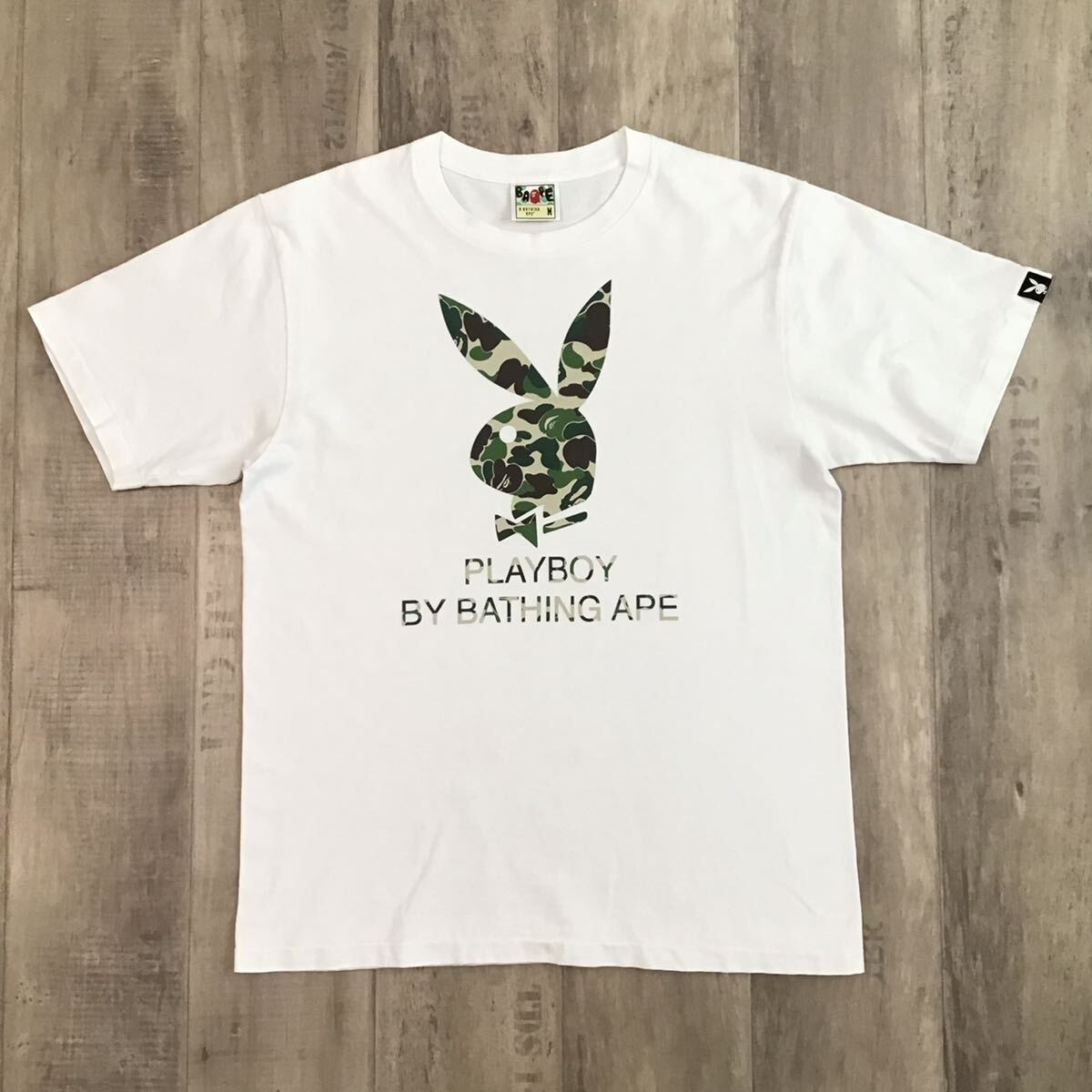 ☆激レア☆ PLAYBOY × BAPE Tシャツ Mサイズ a bathing ape プレイボーイ エイプ ベイプ アベイシングエイプ BAPE  ABC camo 迷彩 - メルカリ