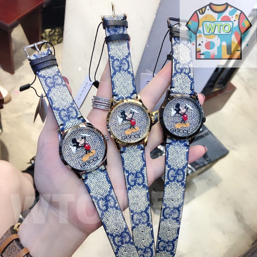【新品未使用・送料無料】Disney✖︎GUCCI 限定 今日特価！Gucci【古】2020×Disney 最新コラボ限定版腕時計-MM