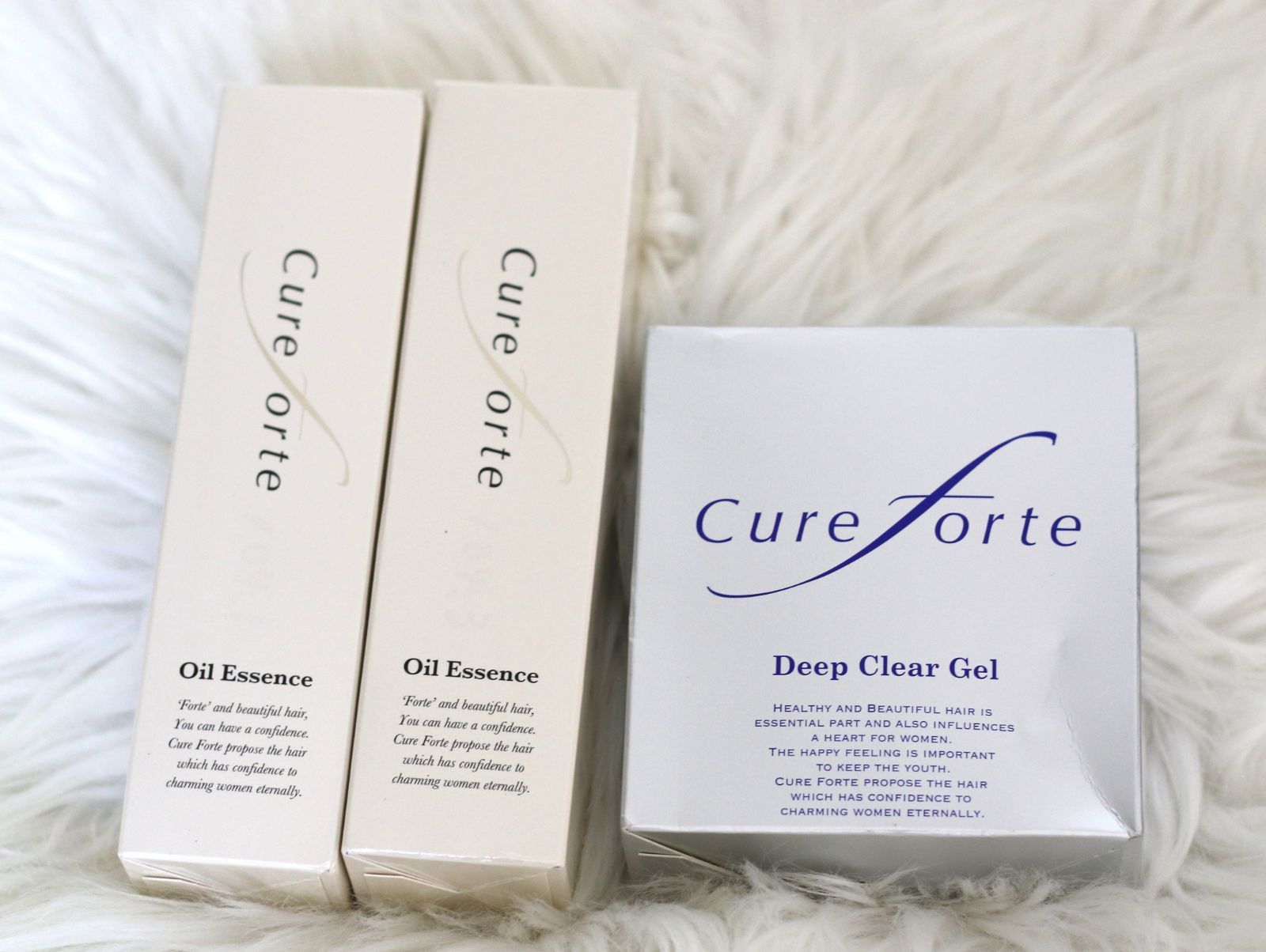キュアフォルテ ディープクリアジェル ♥ 内容量12g×1箱 オイルエッセンス ♥ 内容量75ml×2箱 セット