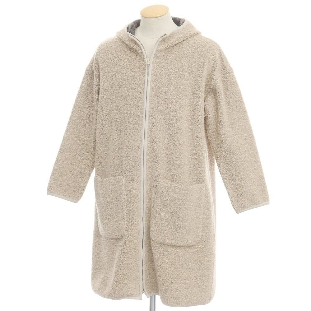 【中古】ピルグリム サーフ+サプライ Pilgrim Surf+Supply パイルウールコットン フーデッドコート ベージュ【サイズ0/S】【メンズ】