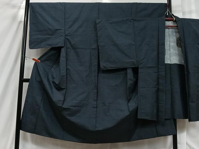 平和屋着物□男性 本場大島紬 アンサンブル 100亀甲 総詰め 正絹