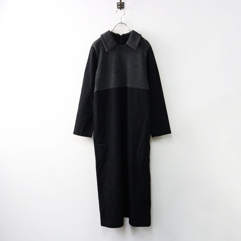 AD1996 1996AW Flowering Clothes コムデギャルソン COMME des GARCONS ニット切替 ワンピース |ブラック トップス 2400014361766