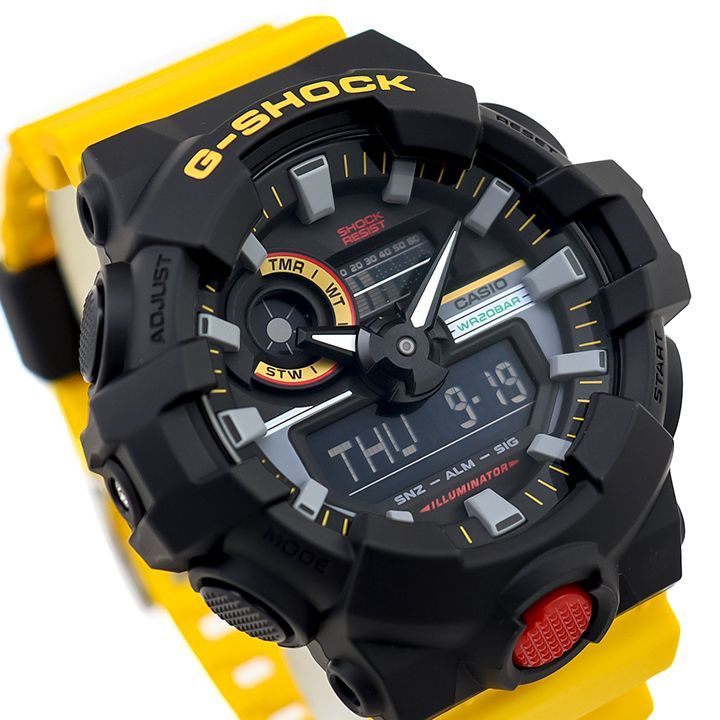 カシオ CASIO G-SHOCK イエロー×ブラック GA-2000