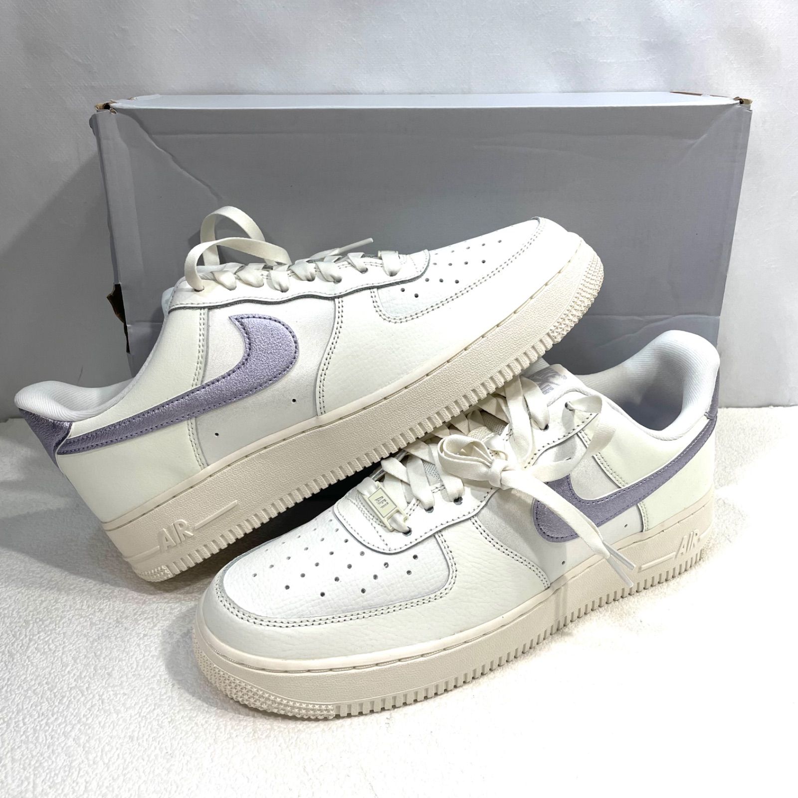 77】Nike WMNS Air Force1 07 Sail Oxygen Purple ナイキ ウィメンズ