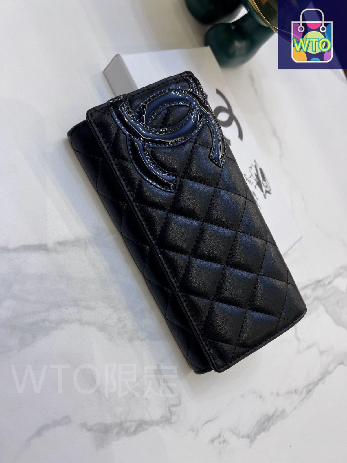【セレブな高級感♪】CHANEL フラップウォレット クラシック スモール フラップ ウォレット - グレインド