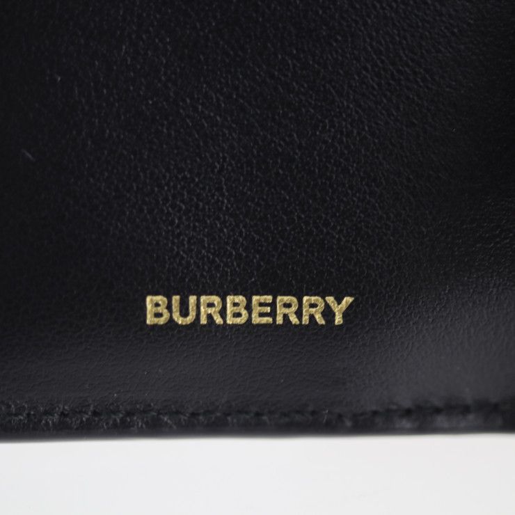 BURBERRY バーバリー 三つ折り財布 8011472 レザー ブラック