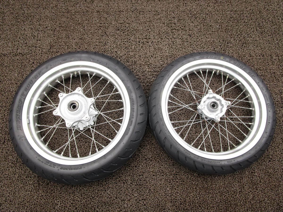 ホンダXR250モタード前後ホイールセット XR250モタード フロント リアホイール セット □A1726 EXCEL！MD30