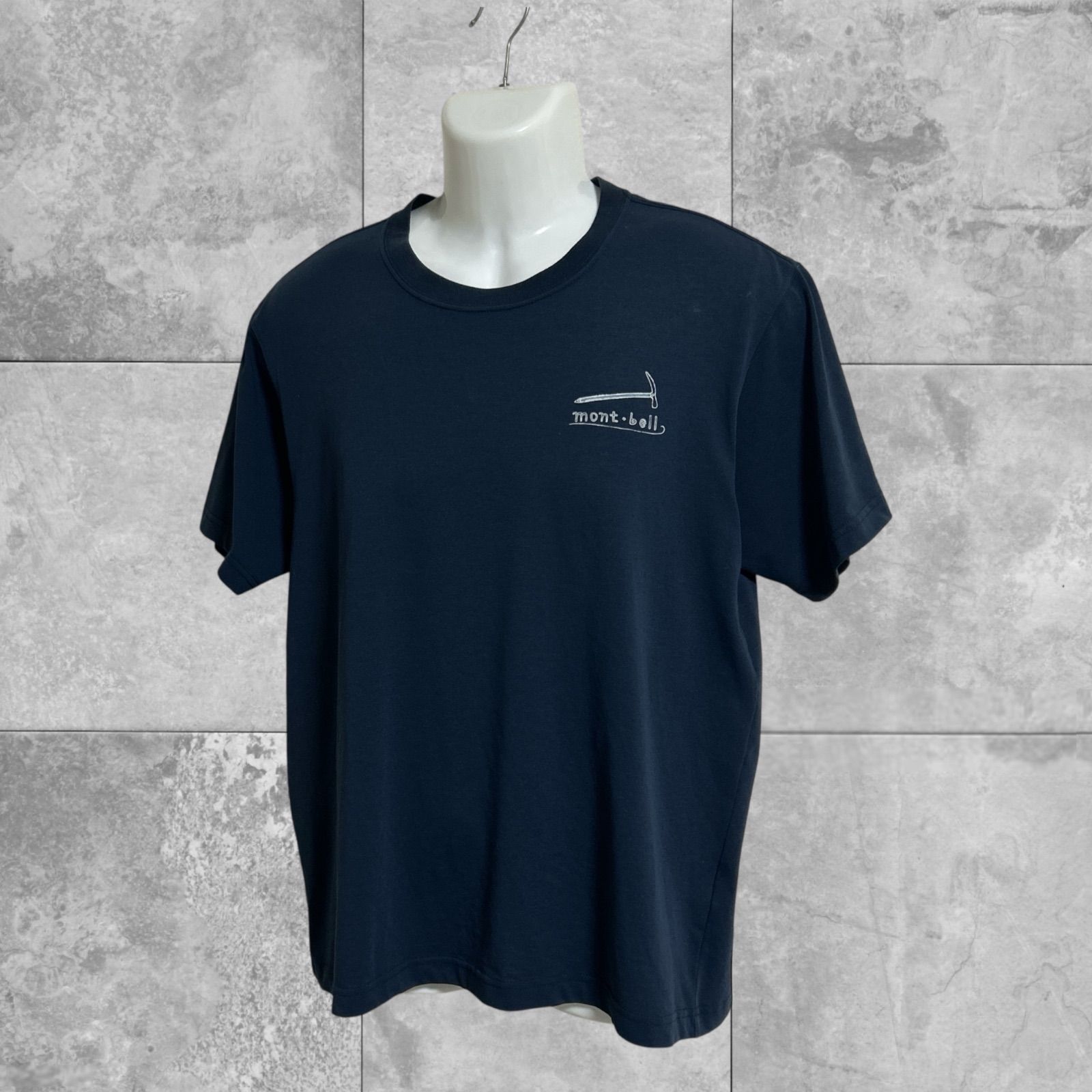 mont-bell モンベル メンズ Tシャツ L 半袖カットソー バックプリント 
