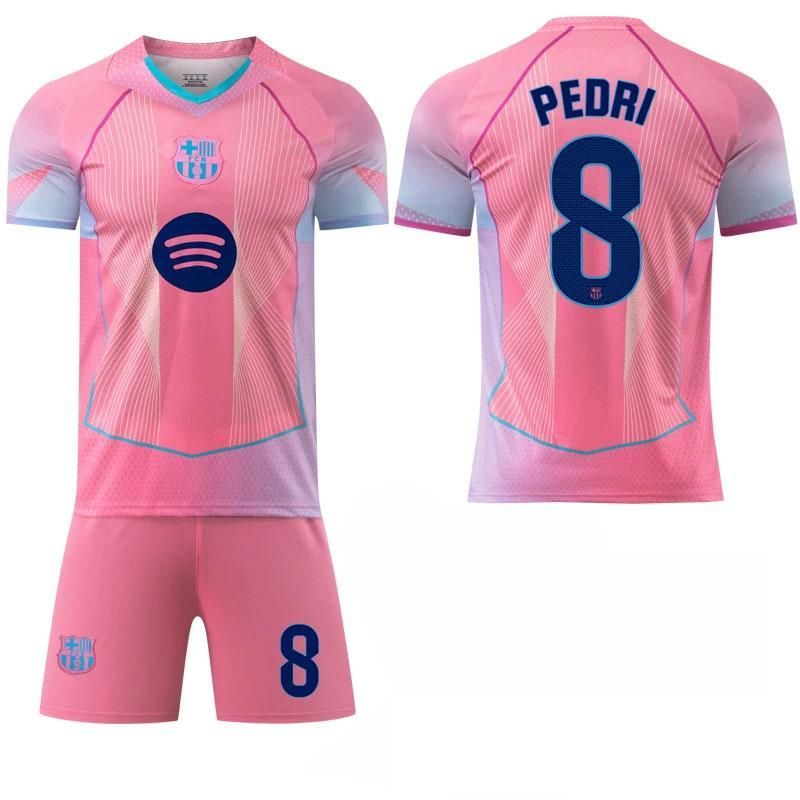 2025-26シーズン バルセロナ 特別記念版 ピンク サッカーシャツ（9番