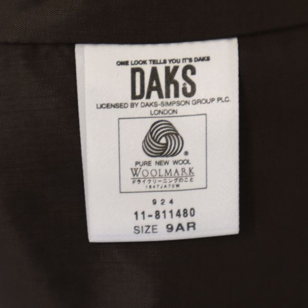 ダックス スーツ 3点 セットアップ 上下 9AR グレー系 DAKS ジャケット