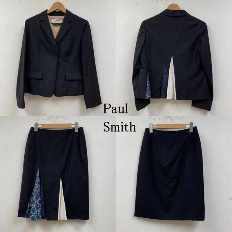 【新品】Paul Smith ポールスミス ウール スカートスーツ ネイビー 新品】Paul Smith ポールスミス ウール スカートスーツ ネイビー