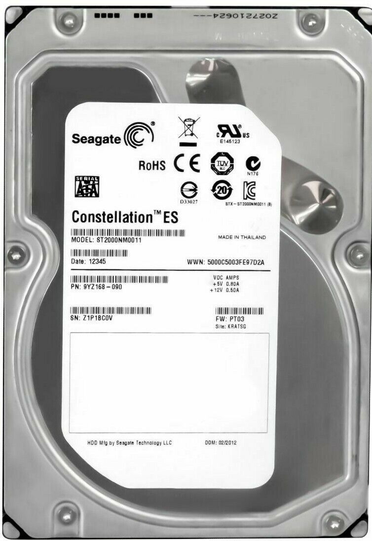 Seagate Constellation ES 2TB ST2000NM0011 7200U|分 64MB SATA III 3.5 インチ
